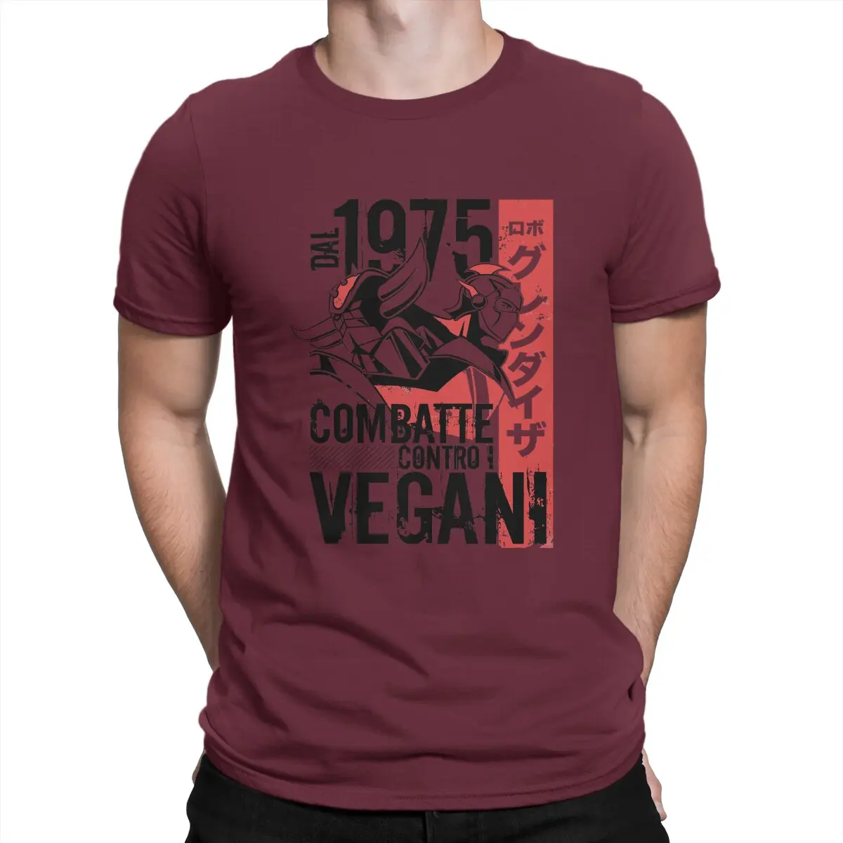 Фото 2025 новая модель Contro Vegani, классические мужские футболки с НЛО-роботом Goldrake Grendizer, аниме, футболки для отдыха, футболка с короткими рукавами, хлопок №4