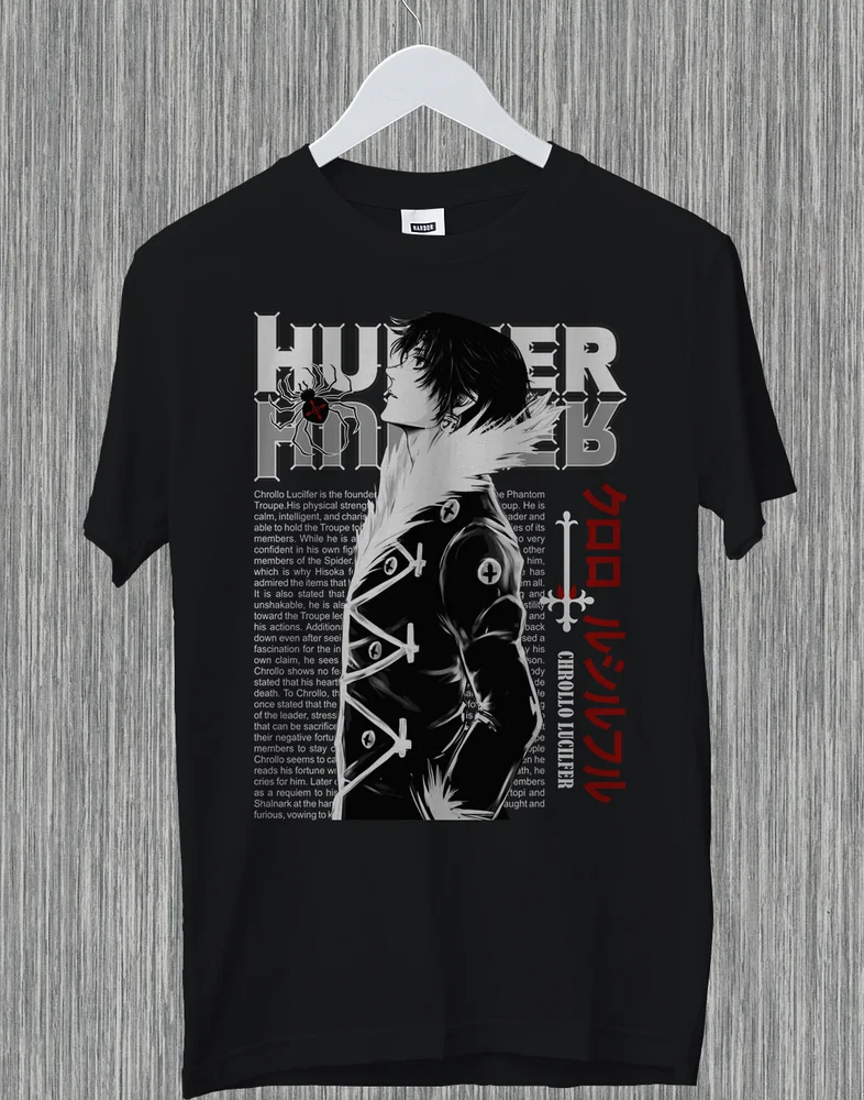 Фото Chrollo Lucilfer фантомная труппа 0 лидер Охотник X Hunter Аниме Забавный подарок футболка №3