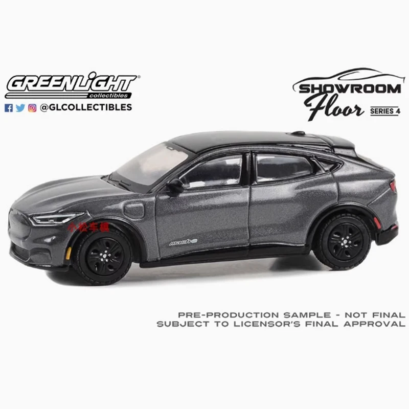 Литой под давлением Greenlight, масштаб 1/64, 2023, Ford Mustang Mach-E GT, модель автомобиля из сплава, праздничные подарки, игрушки
