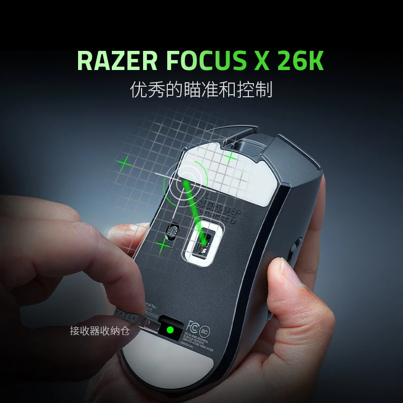 Фото Мышь Компьютерная Razer DeathAdder V3 Беспроводная, 2,4 ГГц, двойной режим №4