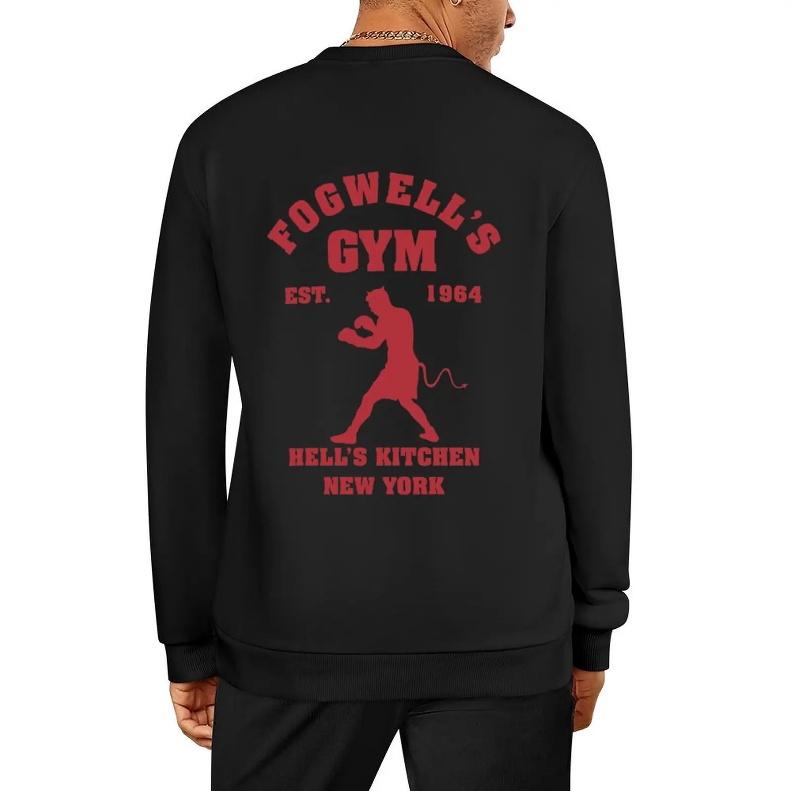 Футболка Fogwell&x27;s Gym Box the Devil, пуловер, одежда в стиле аниме, мужская одежда, одежда в стиле аниме, блузка, толстовки для мужчин