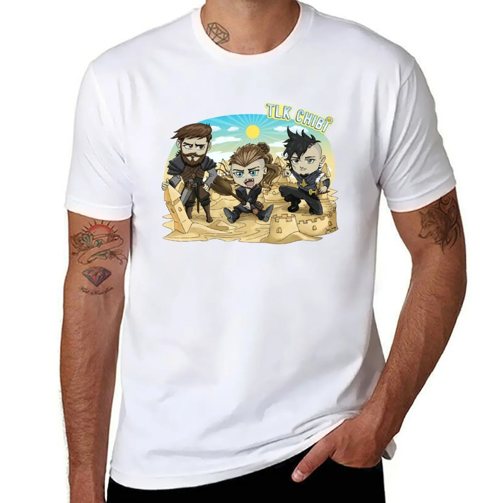 Последнее королевство Chibi Finan-Утред- Sihtric футболка мужская футболка с рисунком мужская футболка футболка с рисунком