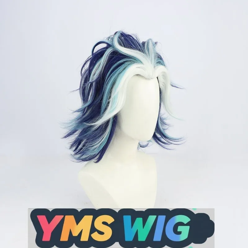 Фото [YMS WIG] Tokyo Swastika Avenger Chai Dashou Chai Dashou Cos парик Многоцветные блики и многослои перевернутые №2