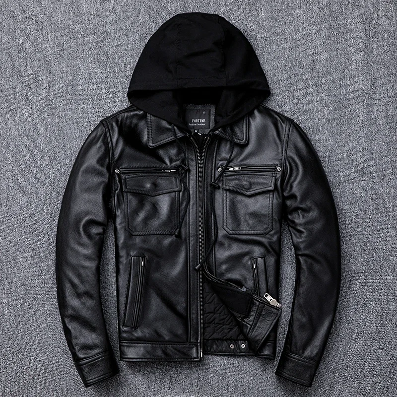 LNY SHop Best. Размера плюс Мужское пальто из натуральной кожи с толстой подкладкой, зимняя теплая уличная куртка. Кожаные куртки. Pro motor biker