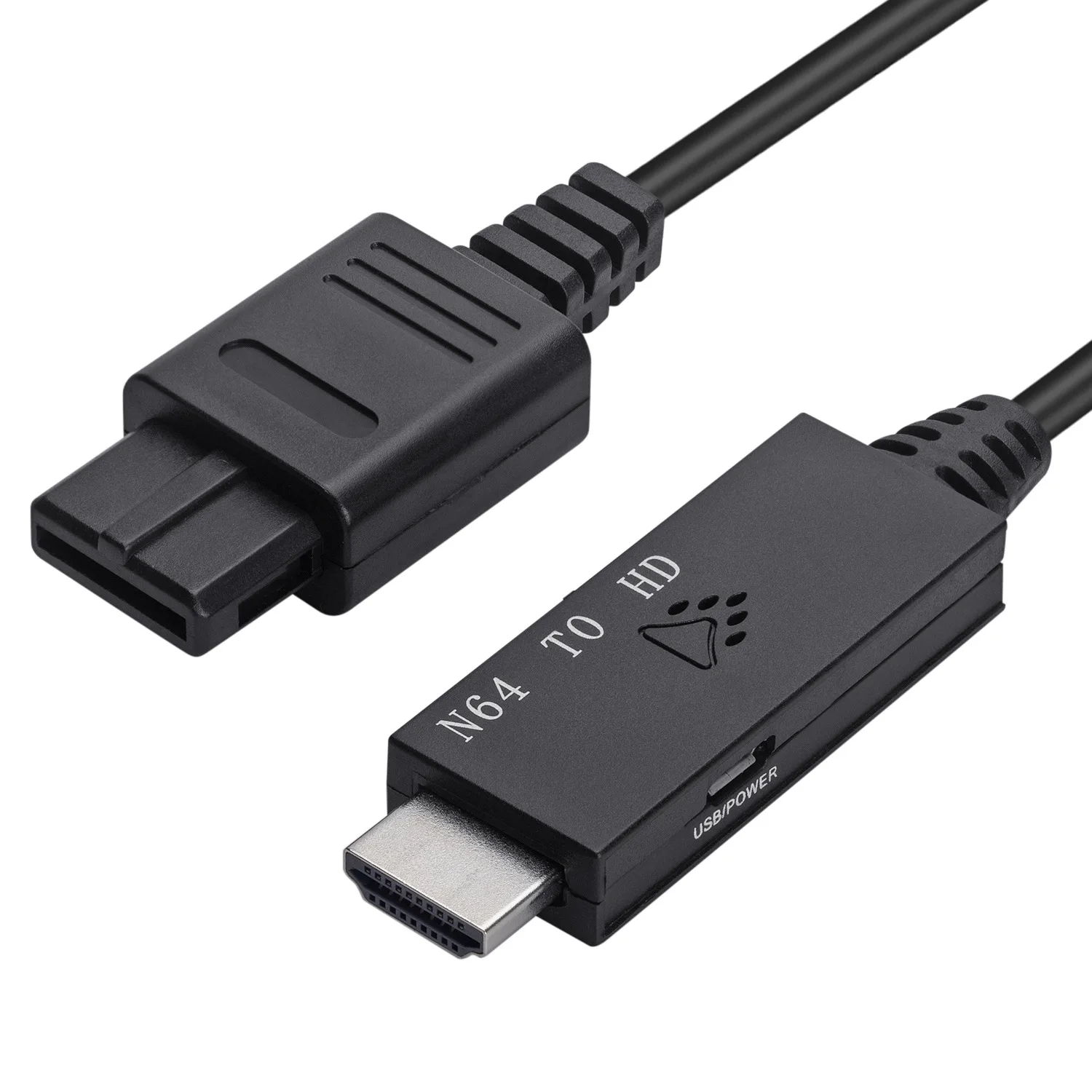 Фото Адаптер-конвертер длиной 1 м, подходящий для Nintendo 64 в HDMI-совместимый кабель-адаптер, аксессуары Plug and Play для SNES/NGC/SFC №2