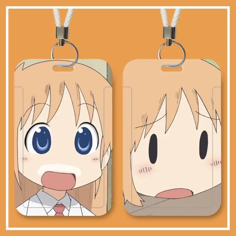 Фото Моя обычная аниме-фигурка Aioi Yuuko Shinonome Nano Naganohara Mio Kawaii, защитный чехол для карты кампуса с мультяшным рисунком №3