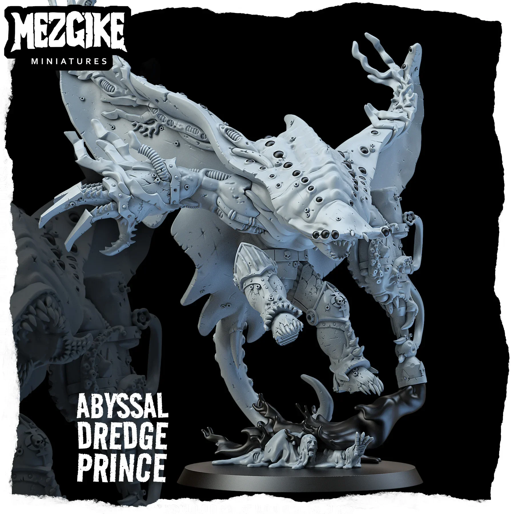 Abyssal Dredge Prince, Фигурка чумы, Космический ходунок, Плазменный пистолет, Модель из смолы с 3D-печатью Proxy, Action Guard Proxy Wargame