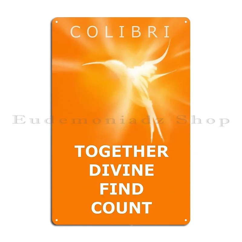Фото Ho Oponopono Colibri Prosperity Switchwords Металлический знак Создайте индивидуальный пещерный кинотеатр Иржавая жестяная вывеска Плакат №2