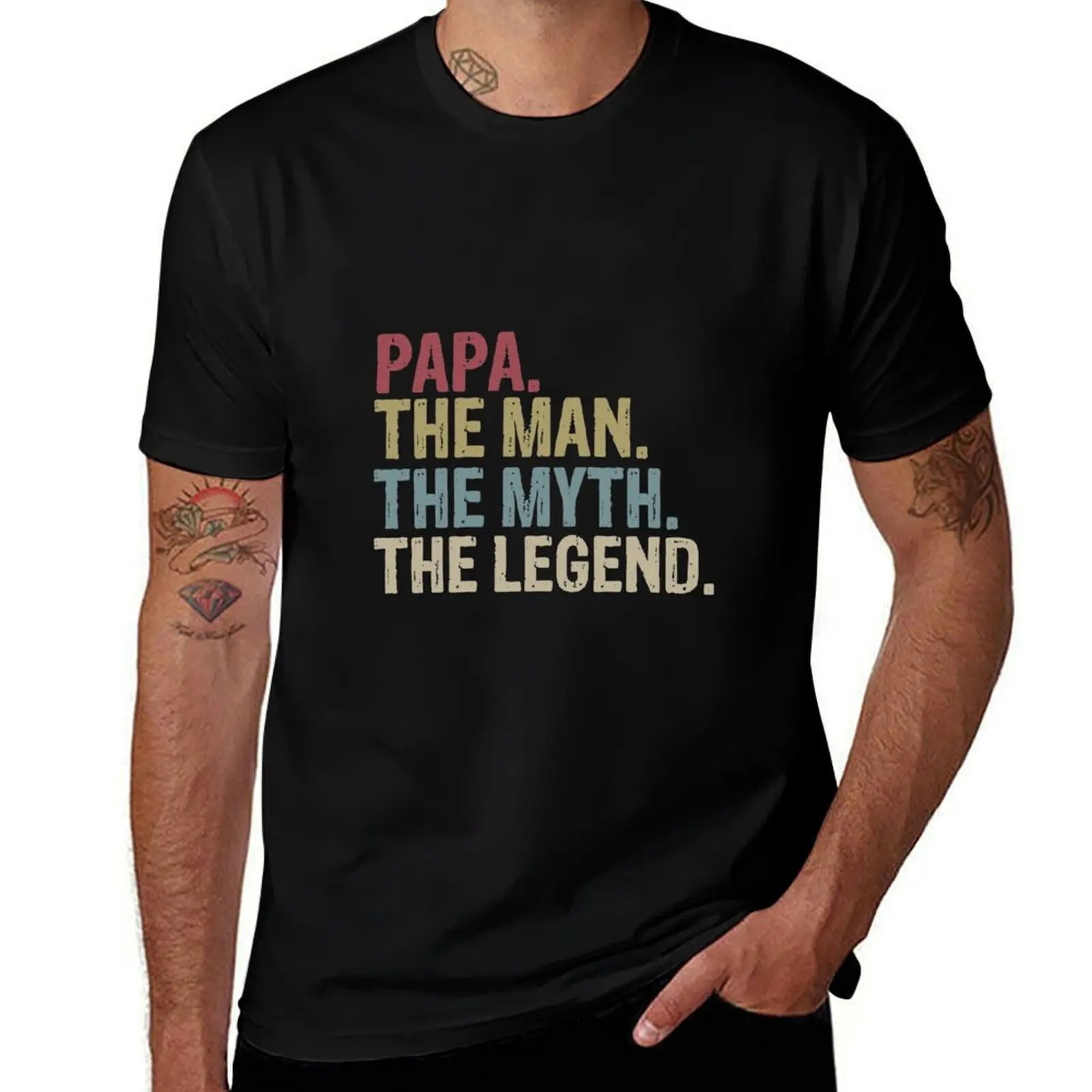 Футболка PAPA The Man The Myth The Legend Man Myth Legend, Papa, Papa Gift, футболка ко Дню отца