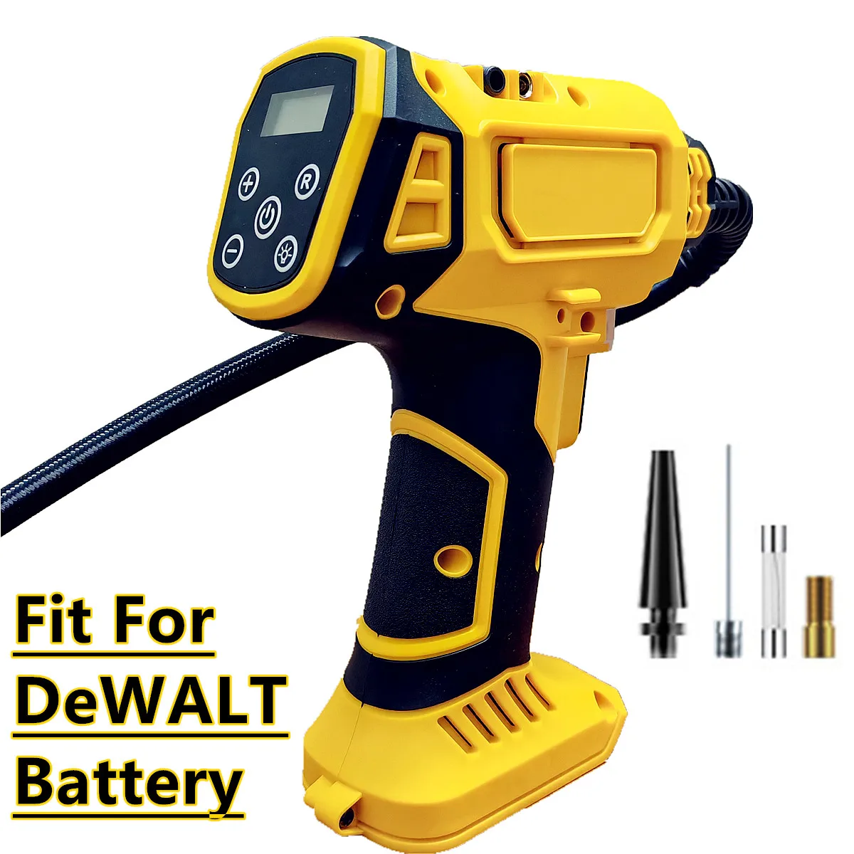 Компрессор воздуха DeWALT, беспроводной электрический насос с цифровым манометром для автомобилей и велосипедов