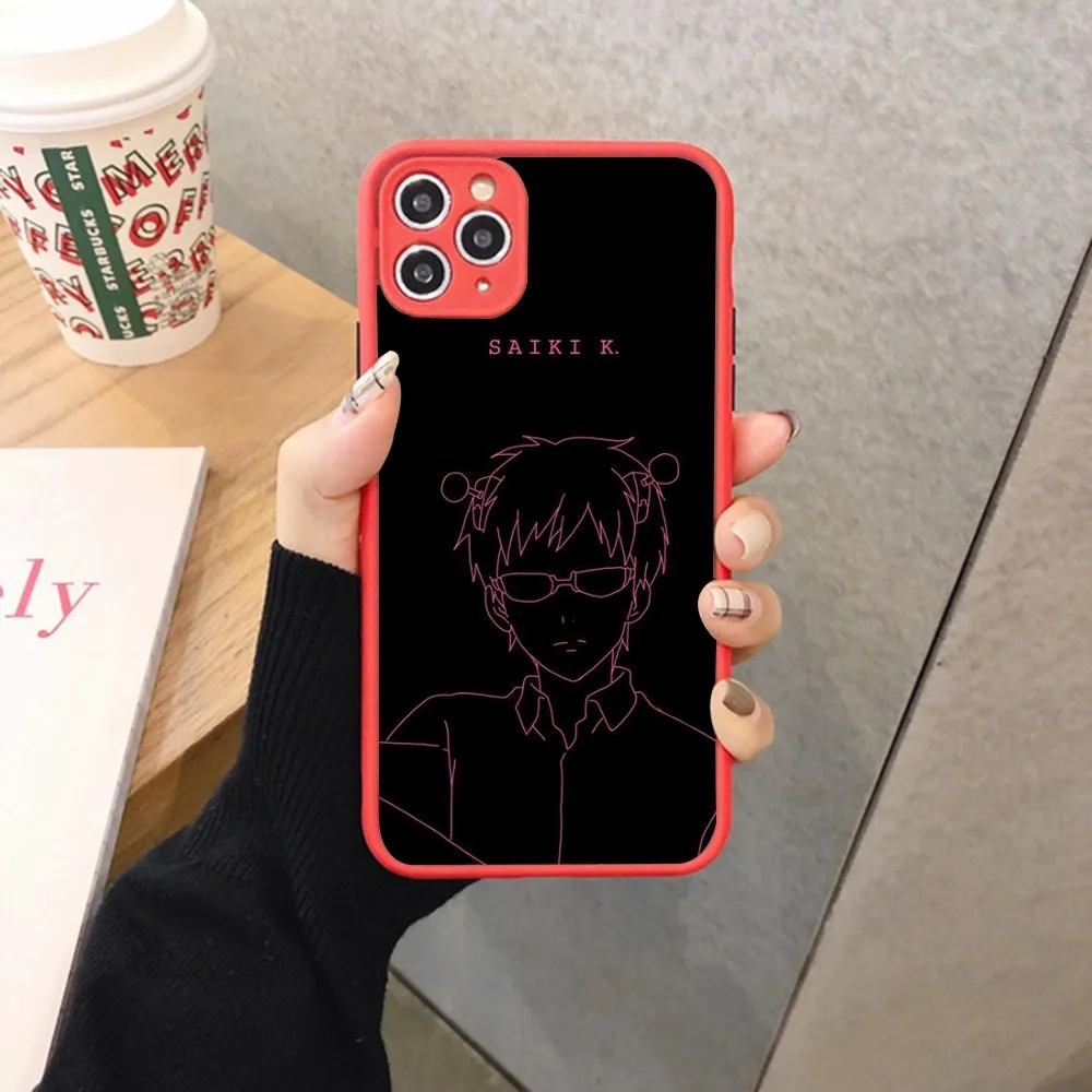 Фото Чехол для телефона Saiki Kusuo No Psi Nan для iPhone 14 11 12 13 Mini Pro Max 8 7 Plus X XR XS MAX, Прозрачный матовый чехол №2