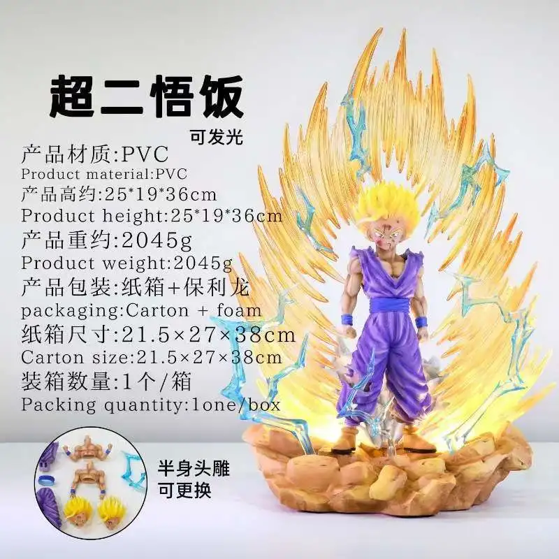 В наличии Jt Toys 36 см Dragon Ball Аниме Фигурки Сон Гохан Фигурки Super Saiyan 1 Коллекция Модель Статуя Подарки Игрушка