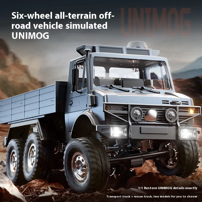 JJRC новый C8823 Unimog полная пропорция радиоуправляемая имитация шестиколесного привода внедорожный пульт дистанционного управления игрушка для скалолазания в подарок