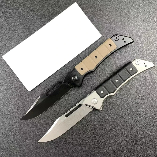 Фото Карманный складной нож CPM20CV, лезвие Flipper, KVT-подшипник, сталь + ручка из стекловолокна, тактический охотничий инструмент для выживания EDC, ножи №2