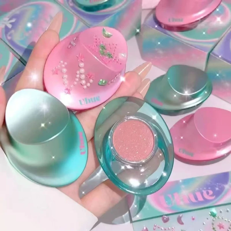 Uhue Cosmetics Крем для губ и щек Многоцелевой туман для лица Многоцелевой тонкий вспышка для рта Красная глазурь для губ Тени для век Макияж Косметика