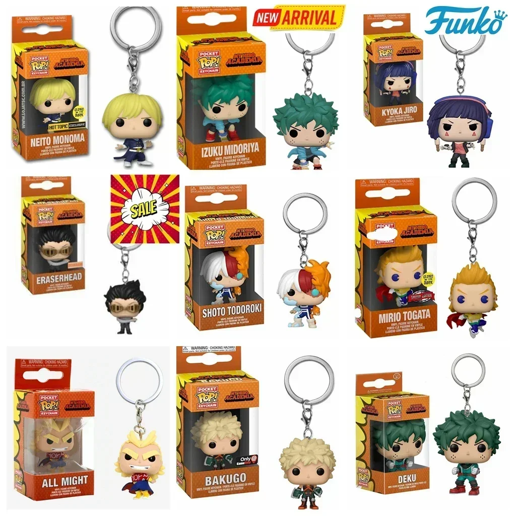 Funko Pop Брелок Игрушка My Hero Academia Deku Kyoka Jiro Neito Monoma Izuku Midoriya Shoto Todoroki All Might Bakugo ПВХ Игрушки (art.: 3920d0390d7f2) - 3920d0390d7f2