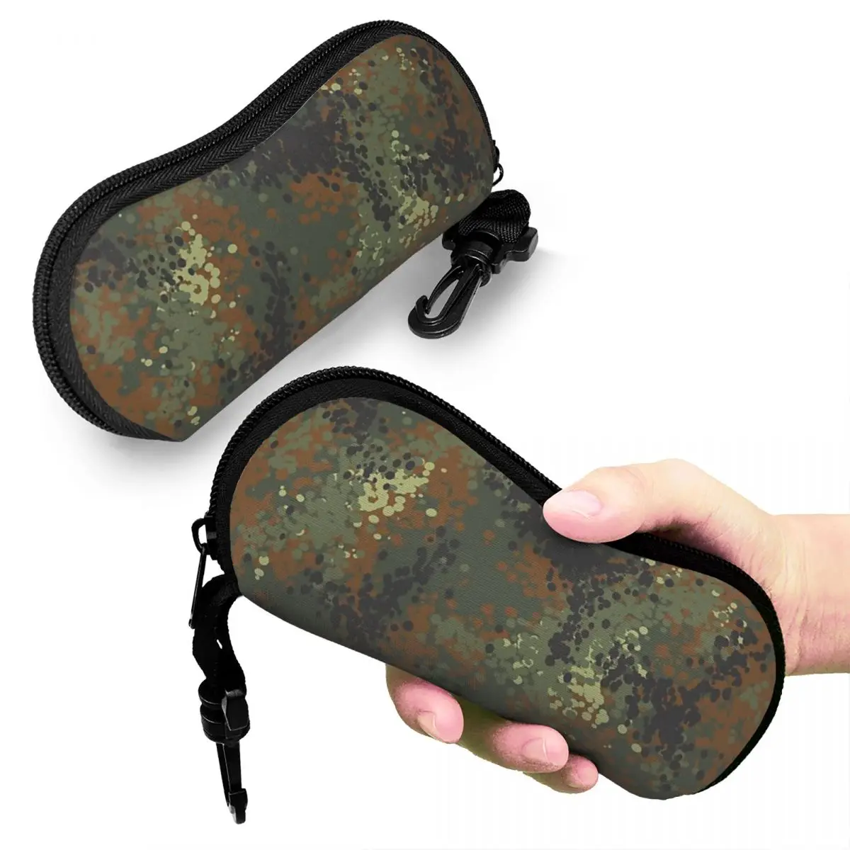 Flecktarn камуфляжный чехол для очков, защитная коробка для солнцезащитных очков, женская и мужская мягкая сумка для очков, сумка