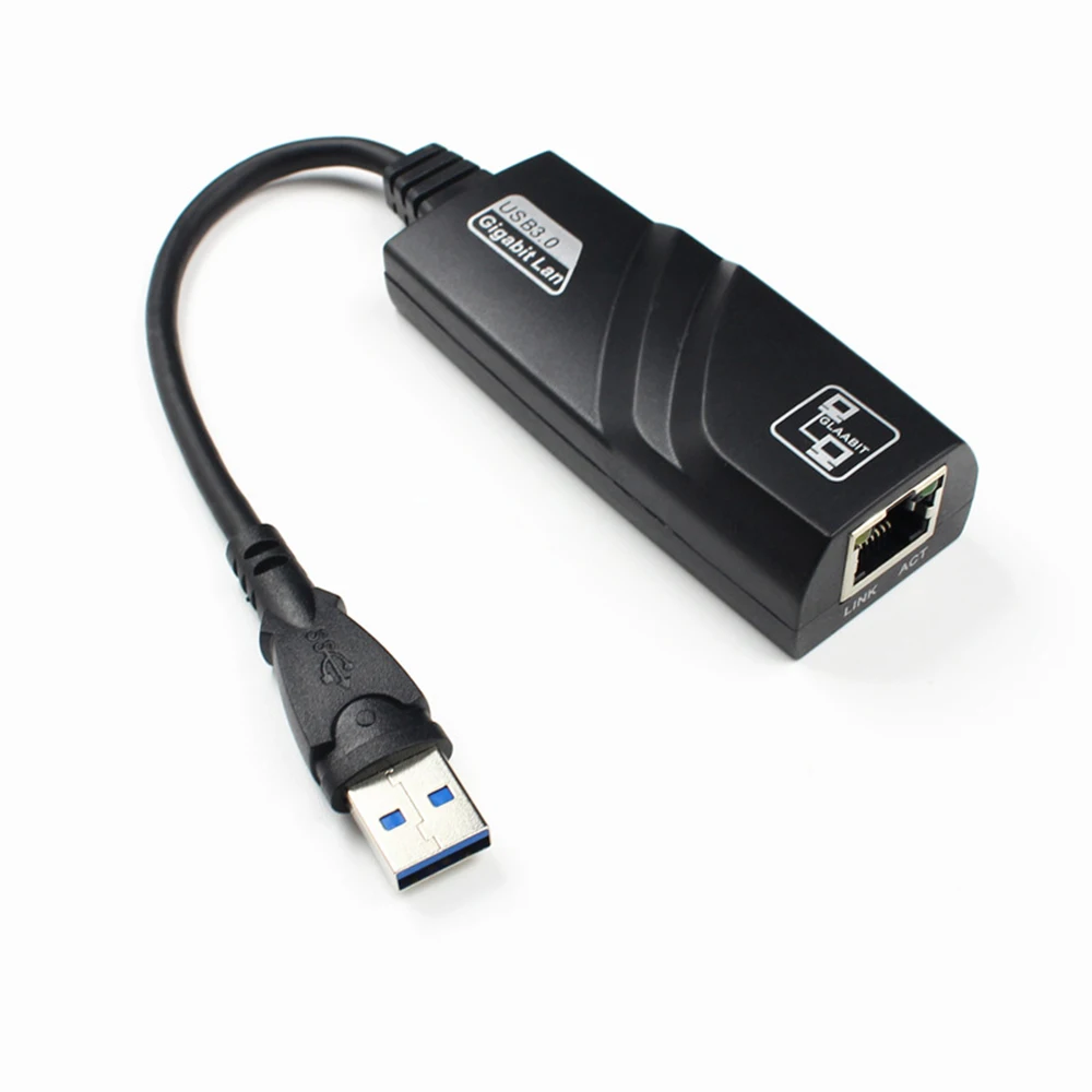 Адаптер USB 1000 к RJ45 Gigabit NIC, 7/8/11/10 Мбит/с, поддержка Windows XP/Vista/Macintosh OSX 10,6/10,7