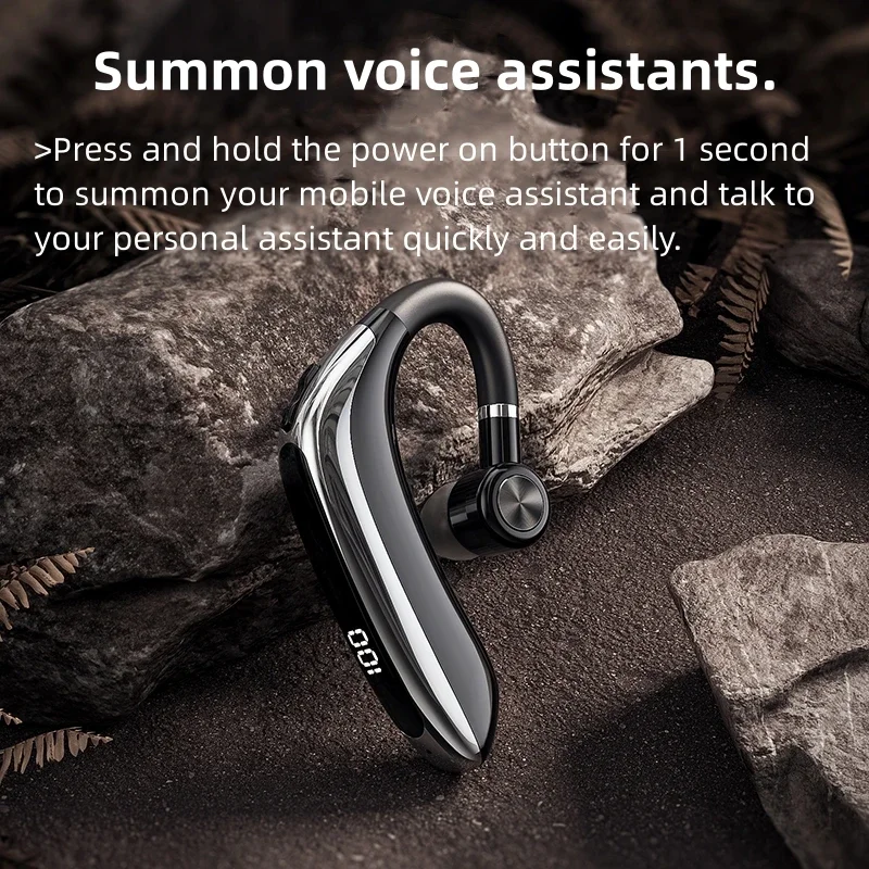 Фото Беспроводная Bluetooth-гарнитура M80 с двойным соединением, Bluetooth 5,3, наушники-вкладыши, гарнитура с HD-вызовом и шумоподавлением №5