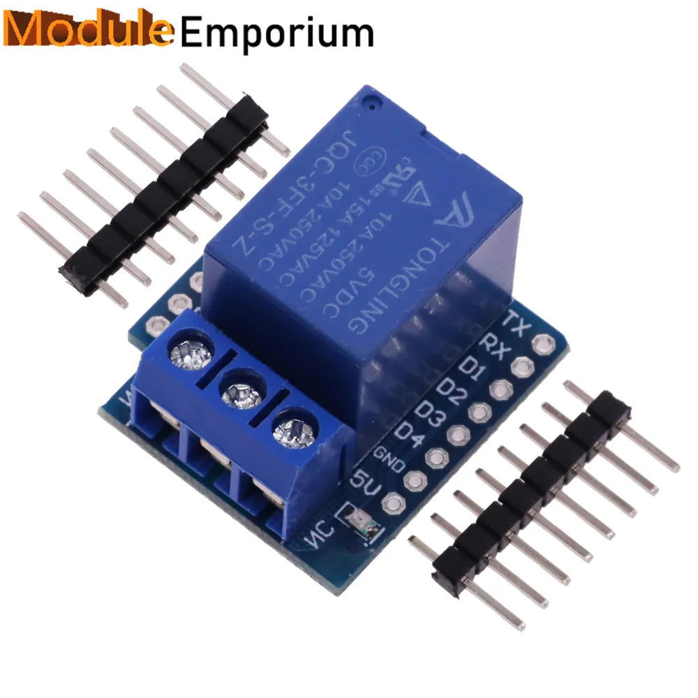 Релейный модуль для wemos D1 MINI 5V высокоуровневый триггер Один 1-канальный релейный модуль Интерфейсная плата щит