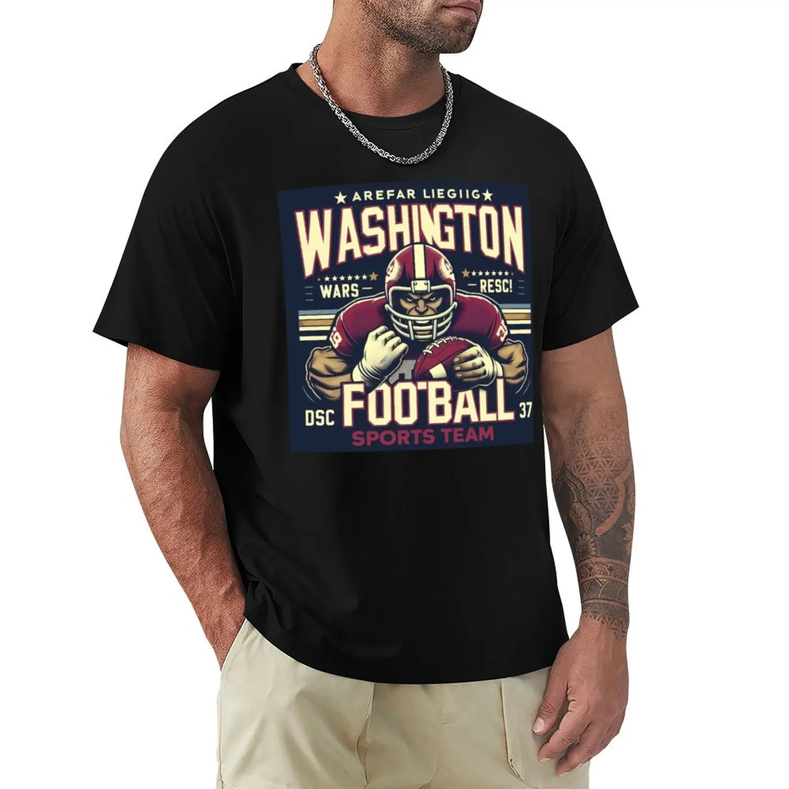 Washington Football DC Sports Team, новинка, футболка Croswit, мужская уличная одежда, одежда на день Святого Валентина, спортивные мужские футболки для фанатов