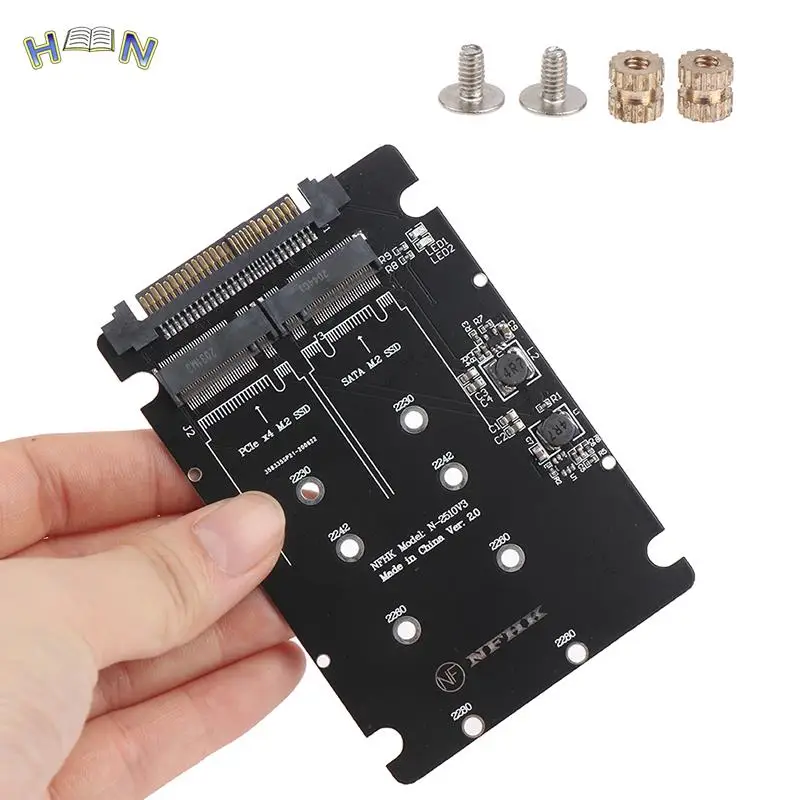 SATA M.2 SSD на 2,5 дюйма SATA NVMe M.2 NGFF SSD на SFF-8639 Адаптер-конвертер 1 шт. Карта адаптера для настольных компьютеров