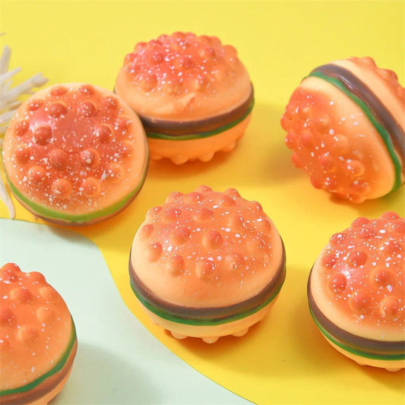 Фото Hamburger Pop Fidget Toys Шарики для снятия стресса для детей Сенсорные игрушки для аутизма Сжимаемые игрушки для снятия стресса Декомпрессионные шарики Подарок для детей №4