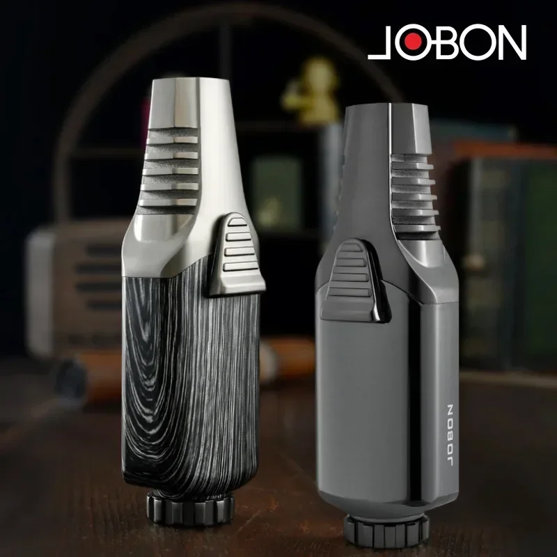 JOBON уличная ветрозащитная бутановая газовая зажигалка турбинный факел с синим пламенем спрей металлический цикл использование барбекю приготовление ювелирных изделий пистолет зажигания