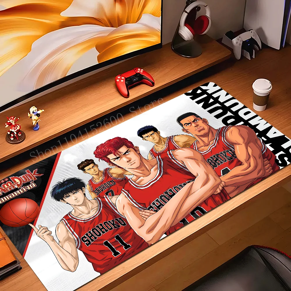 Фото Коврик для мыши в стиле аниме S-Slam D-Dunk, большой игровой коврик для мыши, утолщенный коврик для компьютерной клавиатуры LockEdge, настольный коврик №2