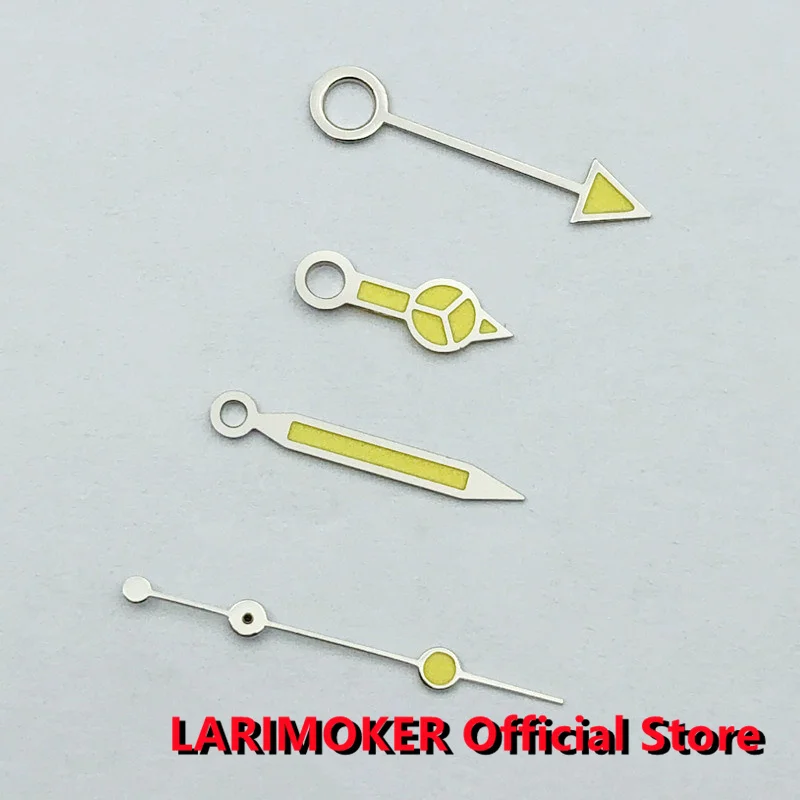 Фото Желтые часы LARIMOKER GMT зеленые светящиеся часы NH35 NH36 Miyota 8215 8205 821A Mingzhu DG 2813 3804 движение №2