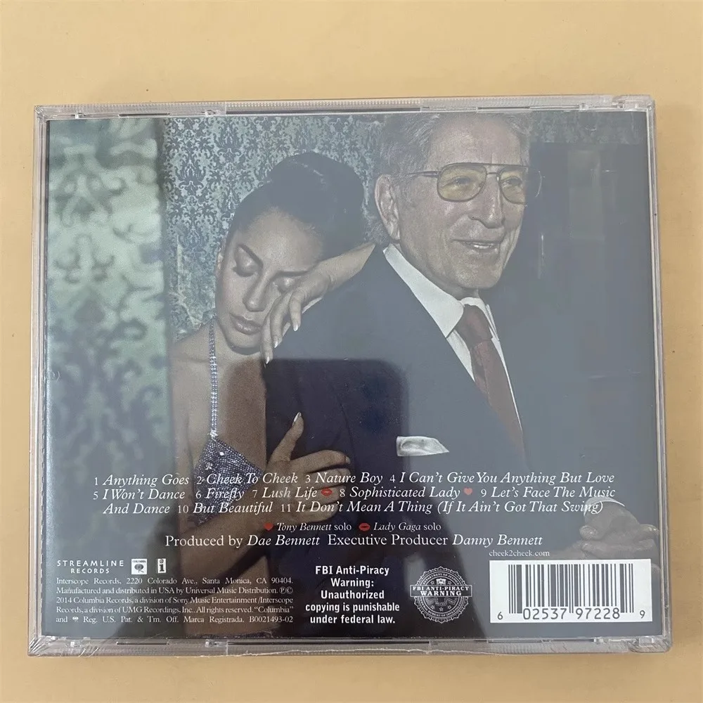 Jazz Lady Gaga Tony Bennett Музыкальный компакт-диск Cheek to Cheek Альбом Anything Goes Музыкальная запись Косплей Walkman Soundtracks Коллекция коробок (art.: 3920cf1e6549e) - 3920cf1e6549e