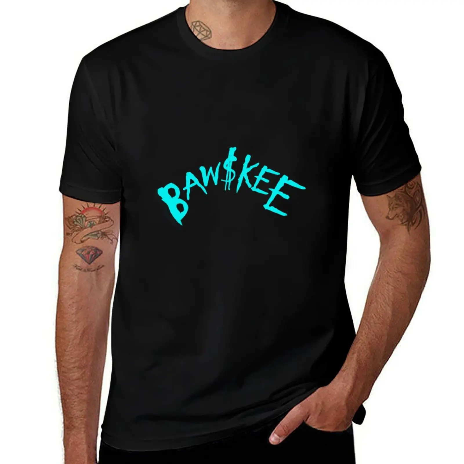 Винтажная футболка Comethazine Merch Bawskee с вышитым логотипом, одежда на день Святого Валентина, спортивные футболки для мужчин, хлопковые