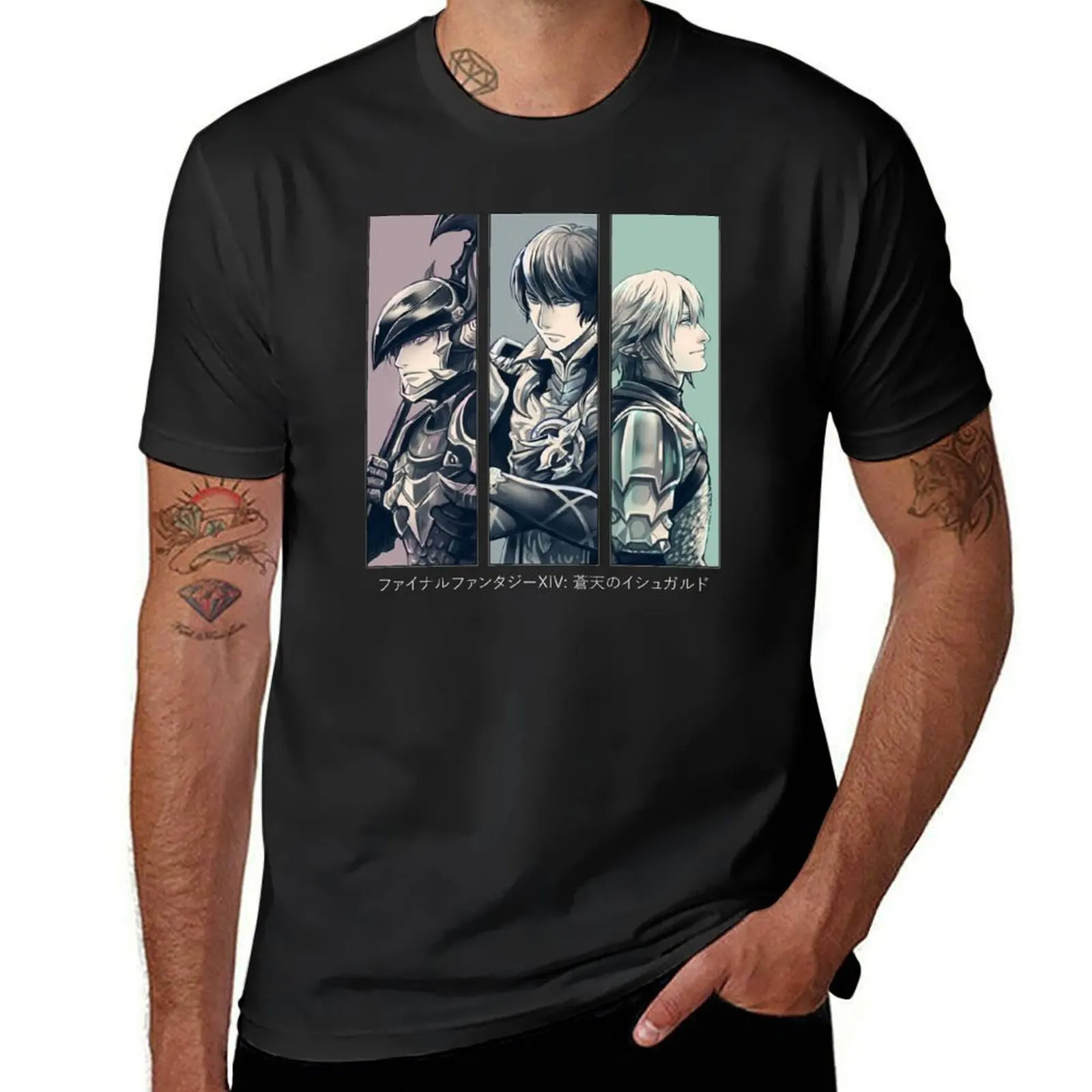 Heavensward футболка с рисунком размера плюс tops kawaii, одежда для мужчин