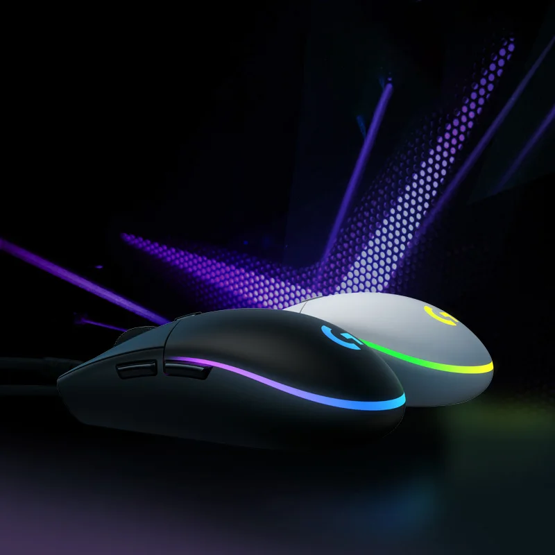 Проводная мышь Logitech (G) G102 Игровая мышь G102 Механический настольный ноутбук второго поколения CSGO PUBG