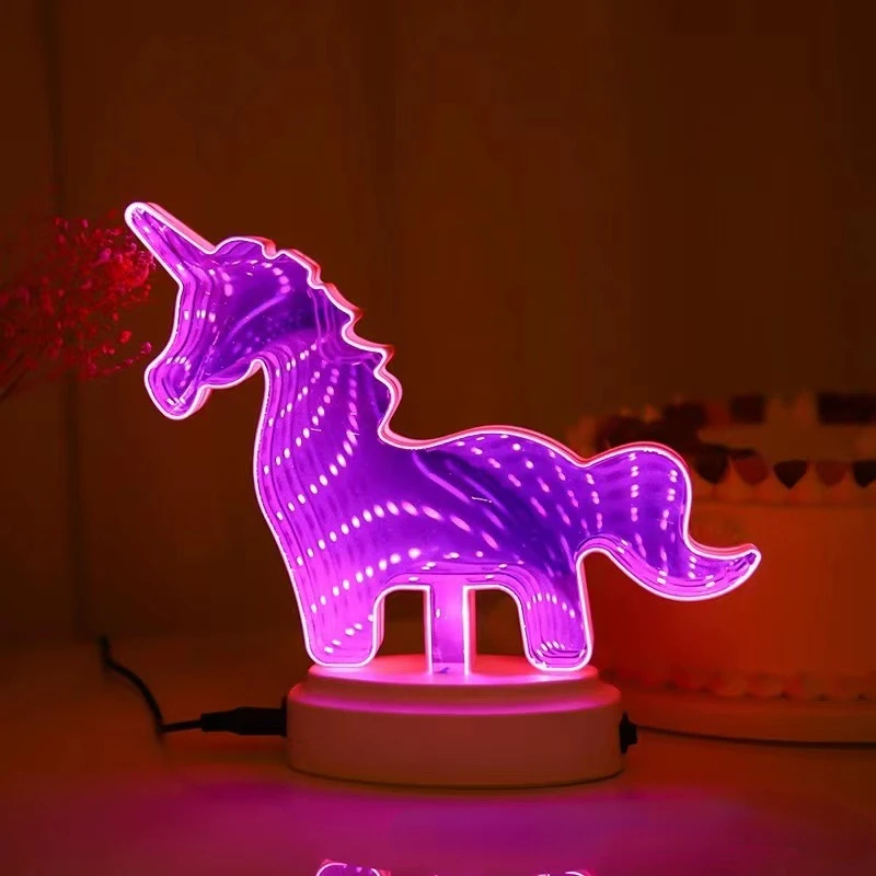 Светодиодное зеркало, туннель мечты, БУКВЕННОЕ моделирование, 3D неоновая декоративная лампа, Рождественский Декор для детской комнаты, подарок на день рождения для мальчиков и девочек
