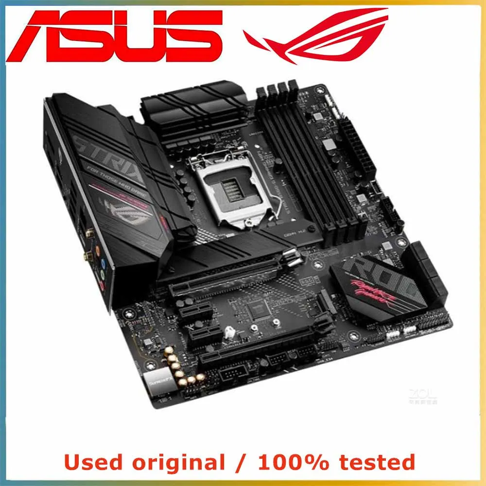 Материнская плата для компьютера ASUS ROG STRIX, игровая материнская плата с Wi-Fi, LGA 1200 DDR4 128G для Intel B560, материнская плата для настольного компьютера, PCI-E 3,0 X16, B560G (art.: 3920c1c8ff4c4) - 3920c1c8ff4c4