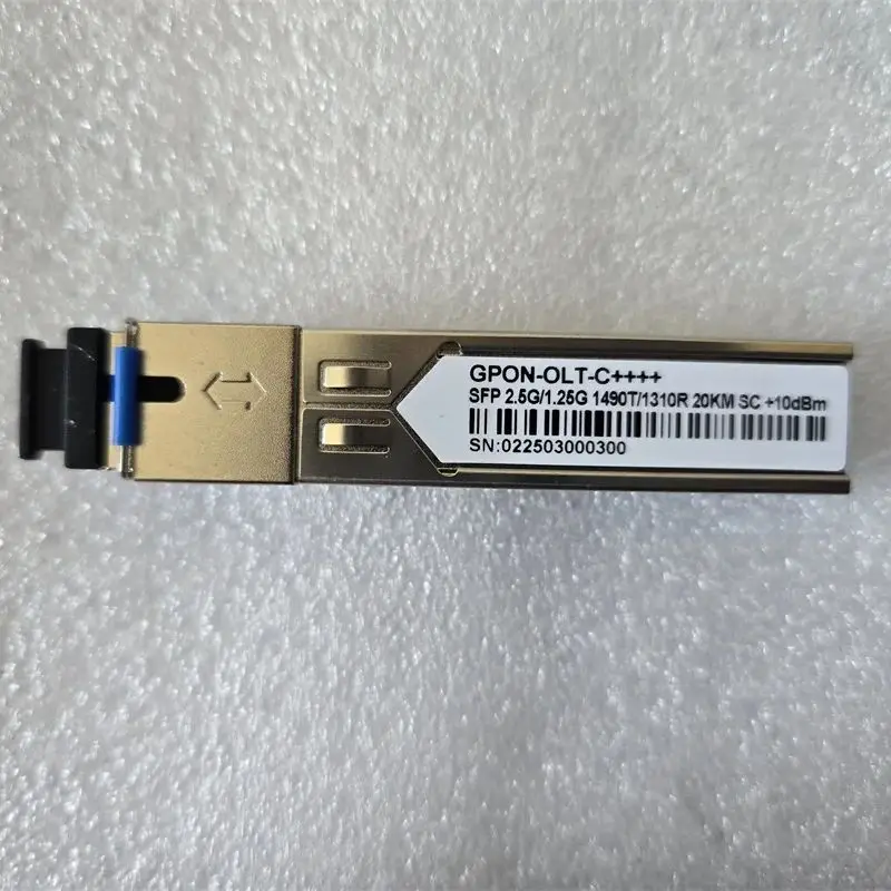 [100% Новинка] +10db SFP Gpon Olt C++++ Модуль Pon Tx1490nm/Rx1310nm 20km SC UPC, совместимый с ZTE Fiberhome Parks HW VSOL