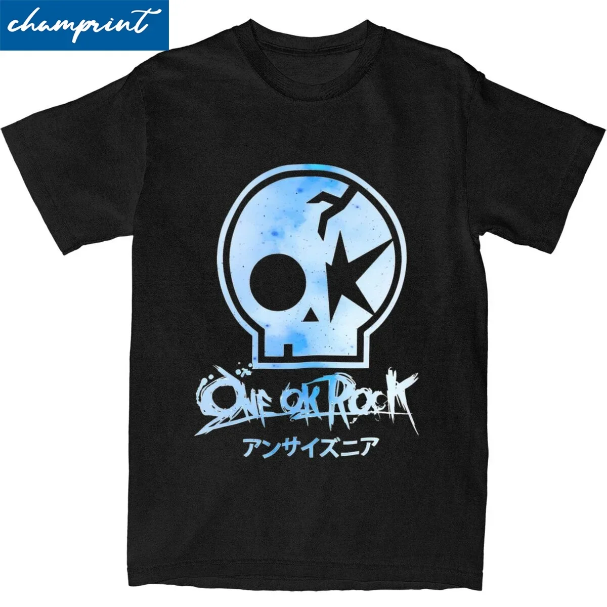 Винтажные футболки One Ok Rock Tour Tengkorak, мужские футболки с круглым вырезом и коротким рукавом, хлопковая летняя футболка
