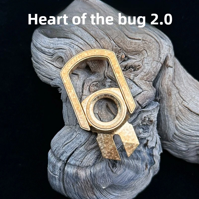 Железный треугольник Beetle Heart EDC кулон ожерелье механический металлический гироскоп на кончике пальца декомпрессия уличная настольная игрушка