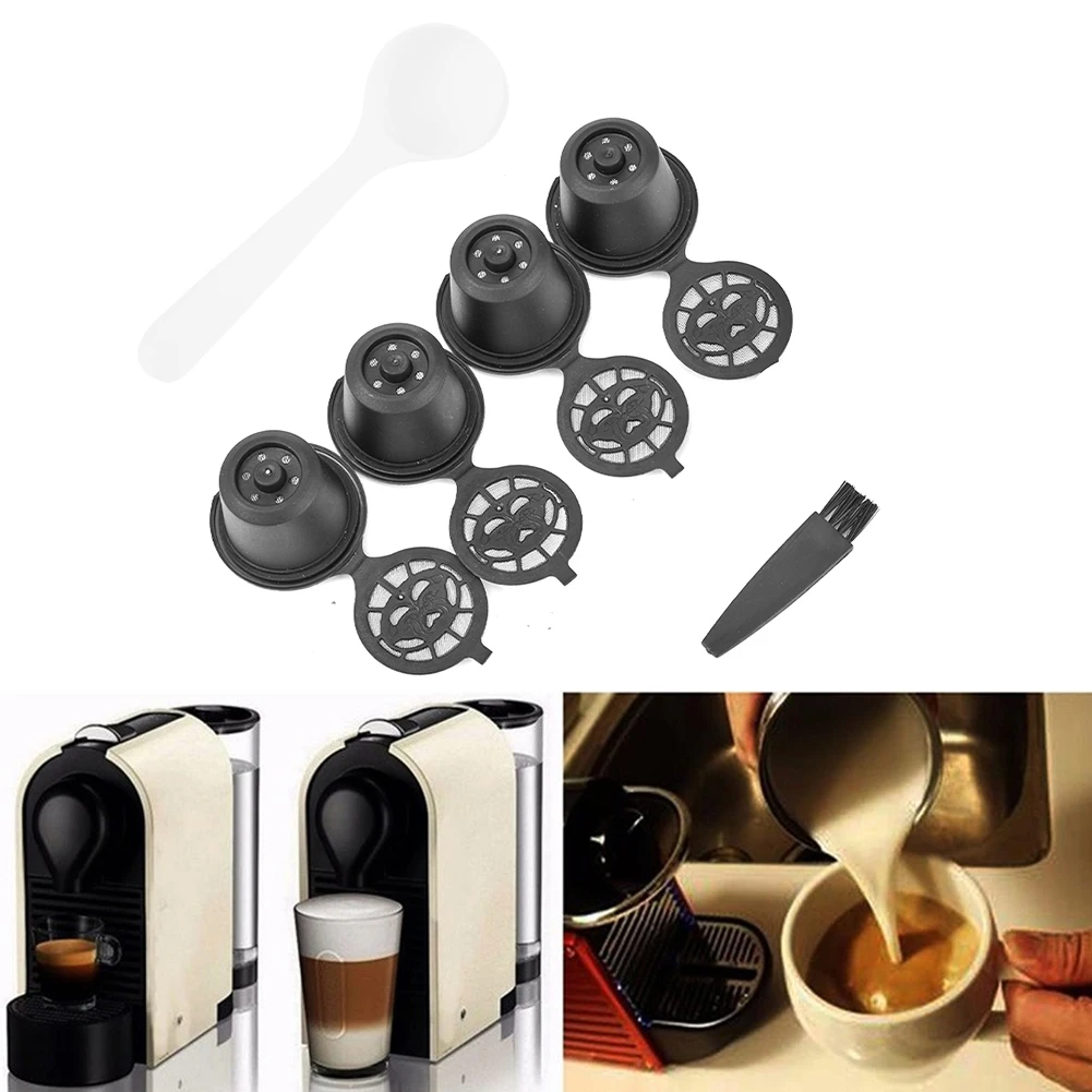 6 шт., многоразовые чашки-капсулы для кофе Nespresso