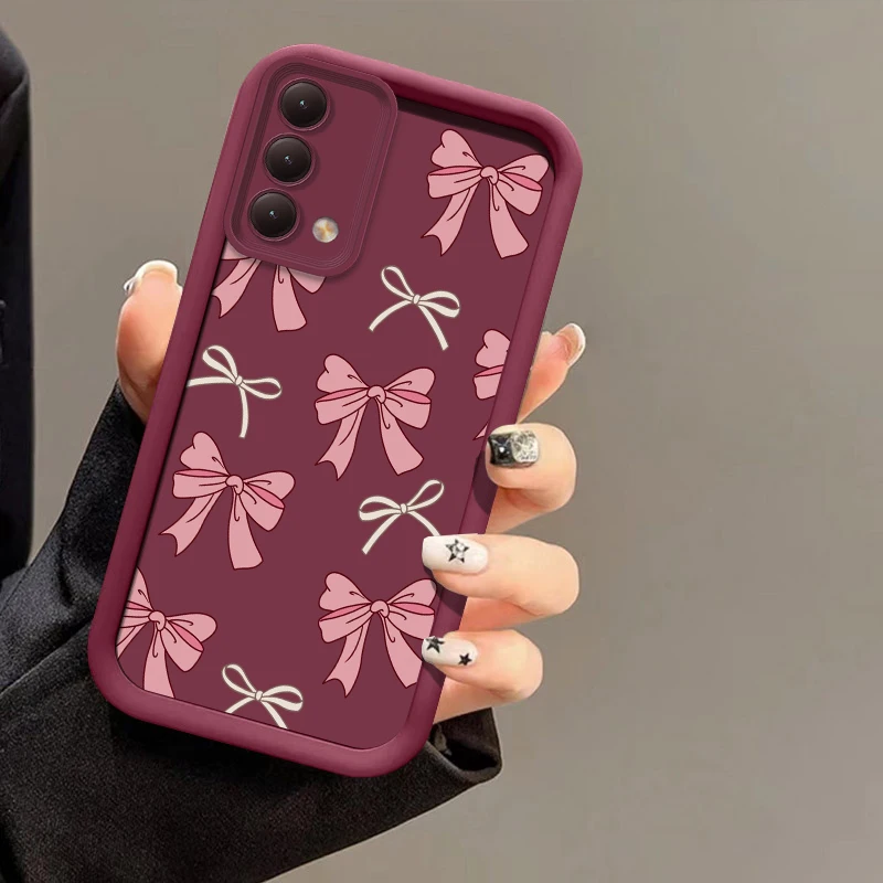 Чехол для телефона с рисунком банта для Xiaomi Redmi A3 A2 A1 Plus, силиконовый мягкий защитный чехол для объектива камеры, противоударный бампер, задняя крышка