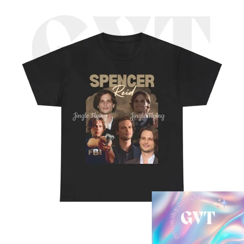 Футболка Spencer Reid, футболка унисекс из плотного хлопка