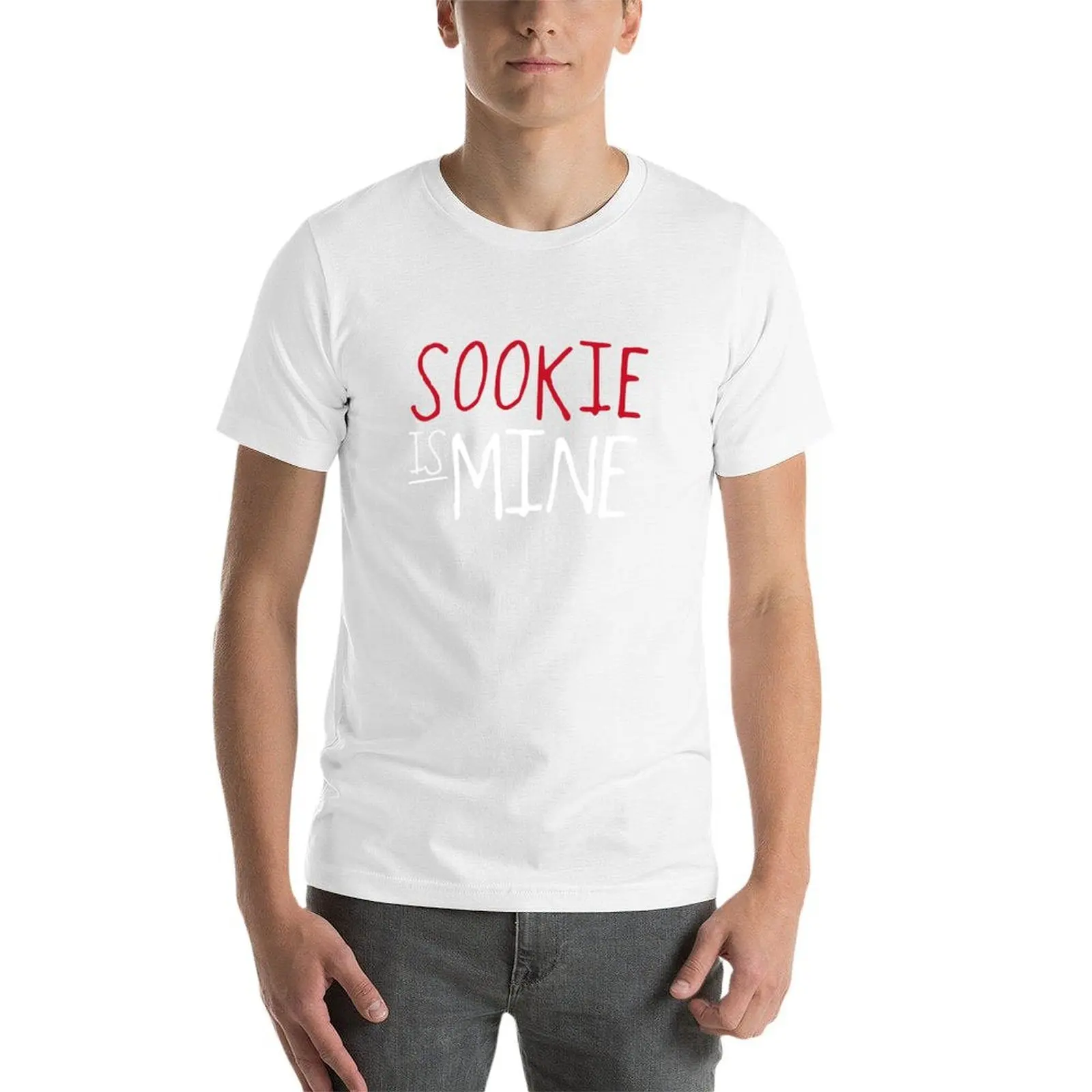 Фото Футболка Sookie Is Mine- True Blood, мужская футболка, футболки с рисунком для мужчин, белая футболка №4
