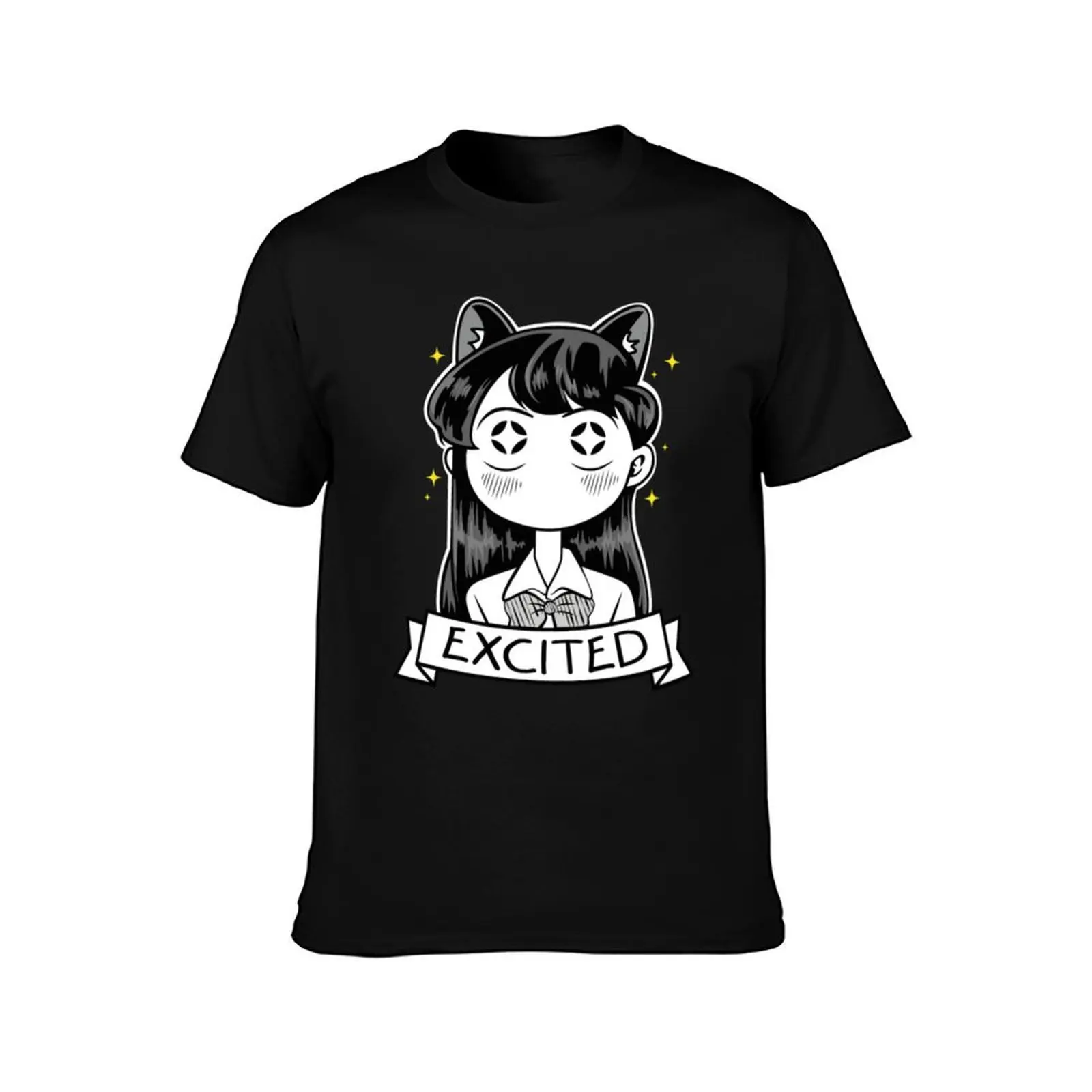 Фото Excited Komi - Komi Can't Communicate Komi San Retro - Shouko Excited Футболка для мальчика аниме футболки роскошная одежда мужская №2