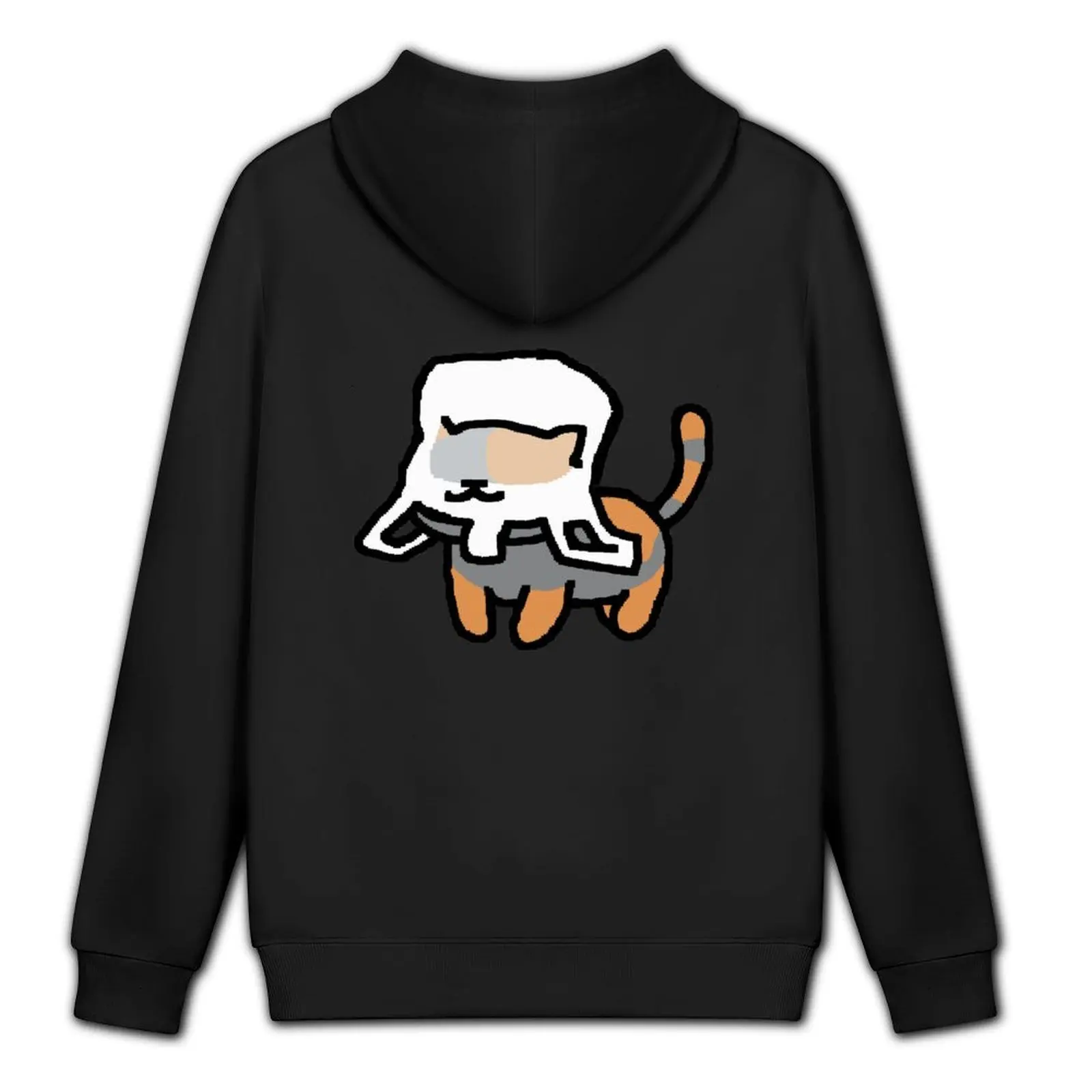 Фото Neko Atsume - Жуткий в сумке Толстовка мужское пальто эстетическая одежда блузка мужская осенняя одежда спортивные костюмы №5
