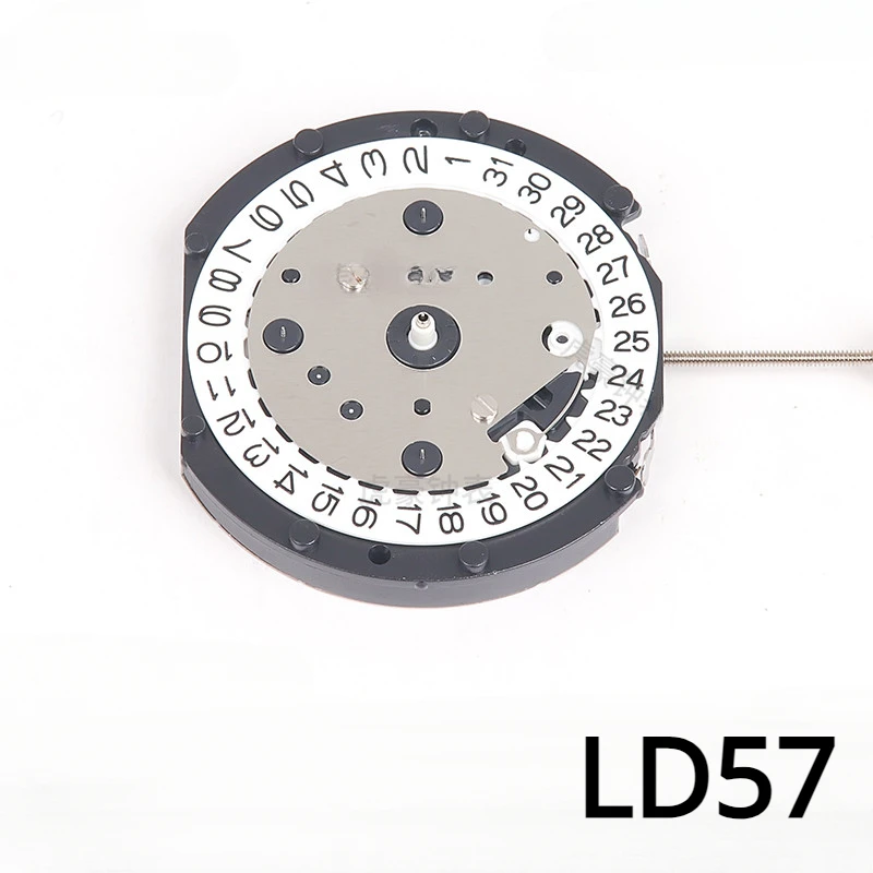 Новый китайский кварцевый механизм LD57, 6 стрелок, 6912 дюйма, маленький секундный часовой механизм, запасные части для ремонта и замены