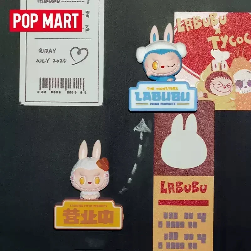 POP MART THE MONSTERS WACKY MART Серия Магниты на холодильник Слепая коробка Тайная коробка Угадай Сумка Игрушки Кукла Симпатичная аниме-фигурка Настольный компьютер