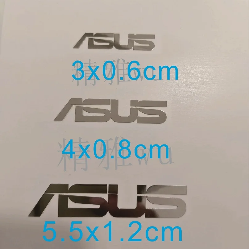 Высококачественная металлическая наклейка с логотипом ASUS, персонализированная декоративная металлическая наклейка для ноутбука «сделай сам»