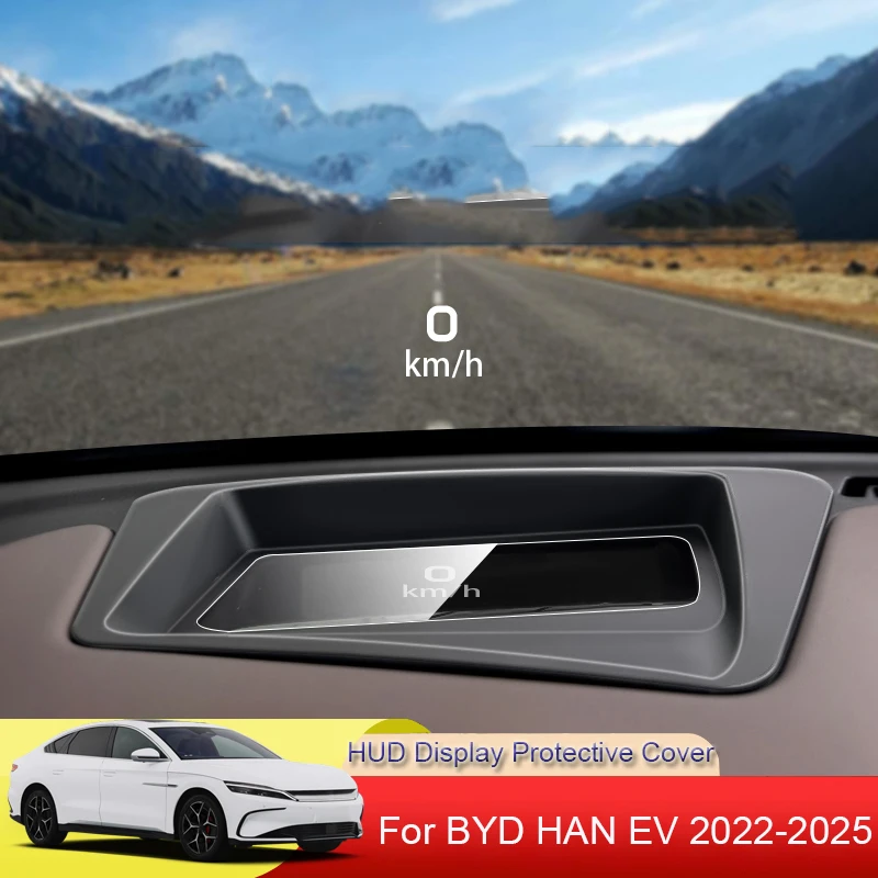 Автомобильный HUD дисплей, защитный чехол, проекционный дисплей, светоотражающий защитный экран, пылезащитный автоаксессуар для BYD HAN EV 2022-2025
