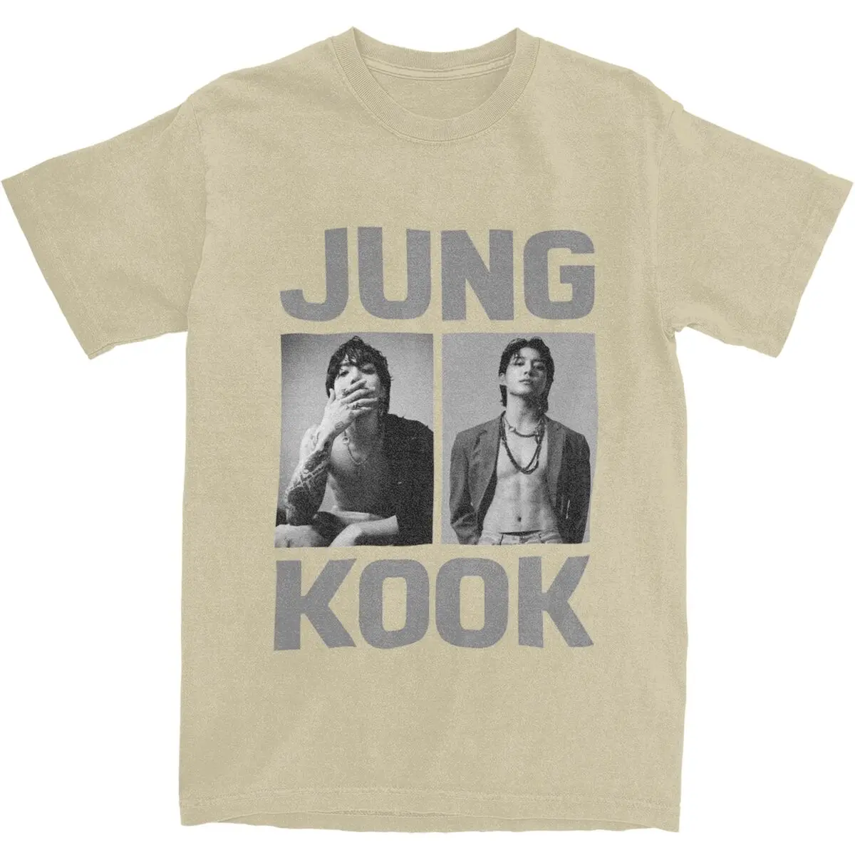 Футболка Jungkooks мужская с коротким рукавом, хлопковая рубашка с круглым вырезом, модная блуза в повседневном стиле, лето